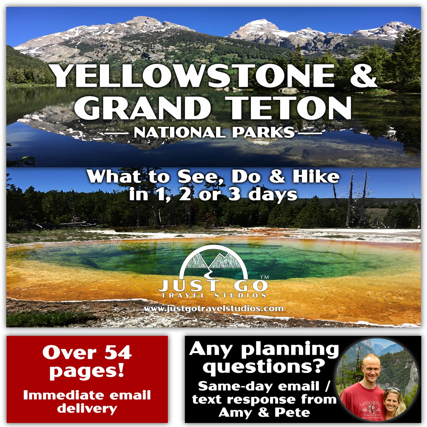 Yellowstone and Grand Teton National Parks Itinerary (Digital Download)