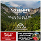 Yosemite National Park Itinerary (Digital Download)