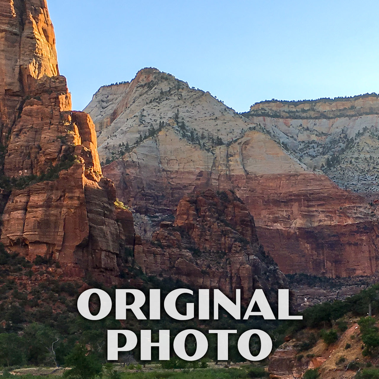 Zion National Park Poster-WPA (Zion Canyon)