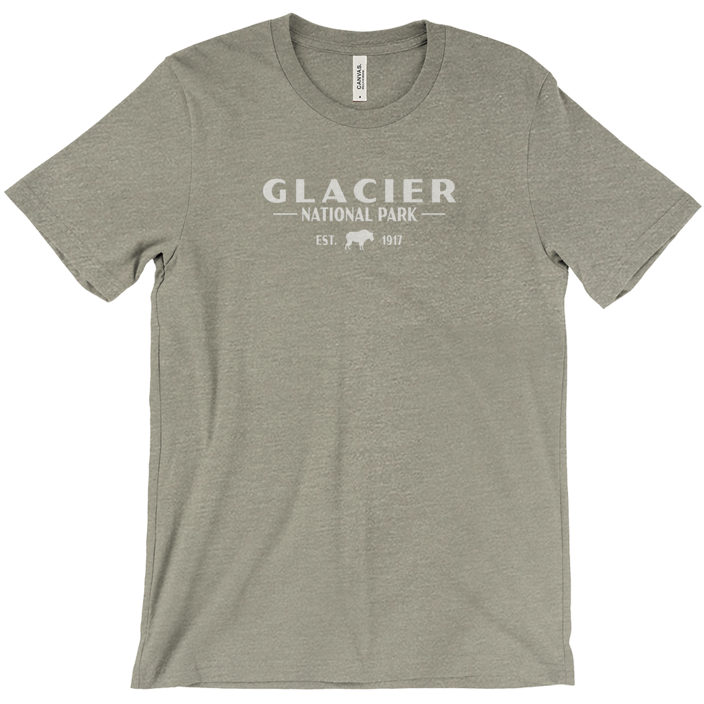 Glacier National Park Short Sleeve Shirt (Simplified)