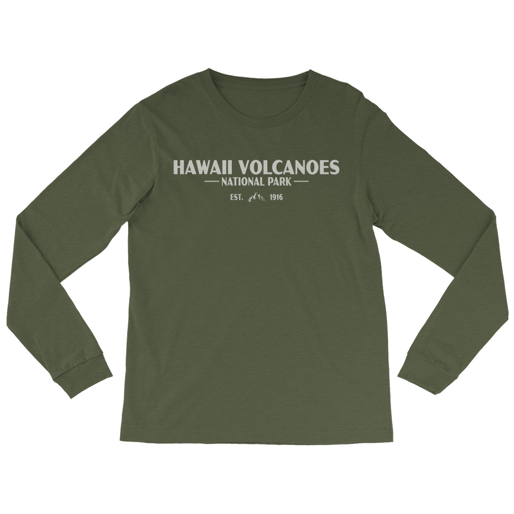Hawaii Volcanoes National Park Long Sleeve Shirt (Simplified)