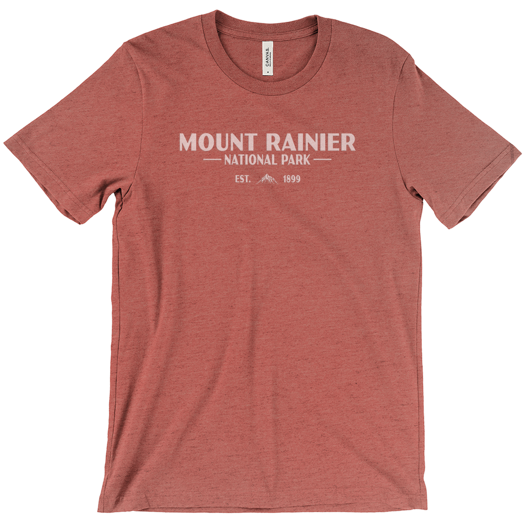 Mount Rainier National Park Short Sleeve Shirt (Simplified)