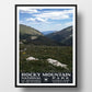 Rocky Mountain National Park Poster, WPA Style, Alpine Ridge Trail