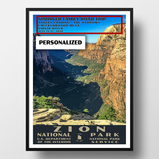 Zion National Park Poster