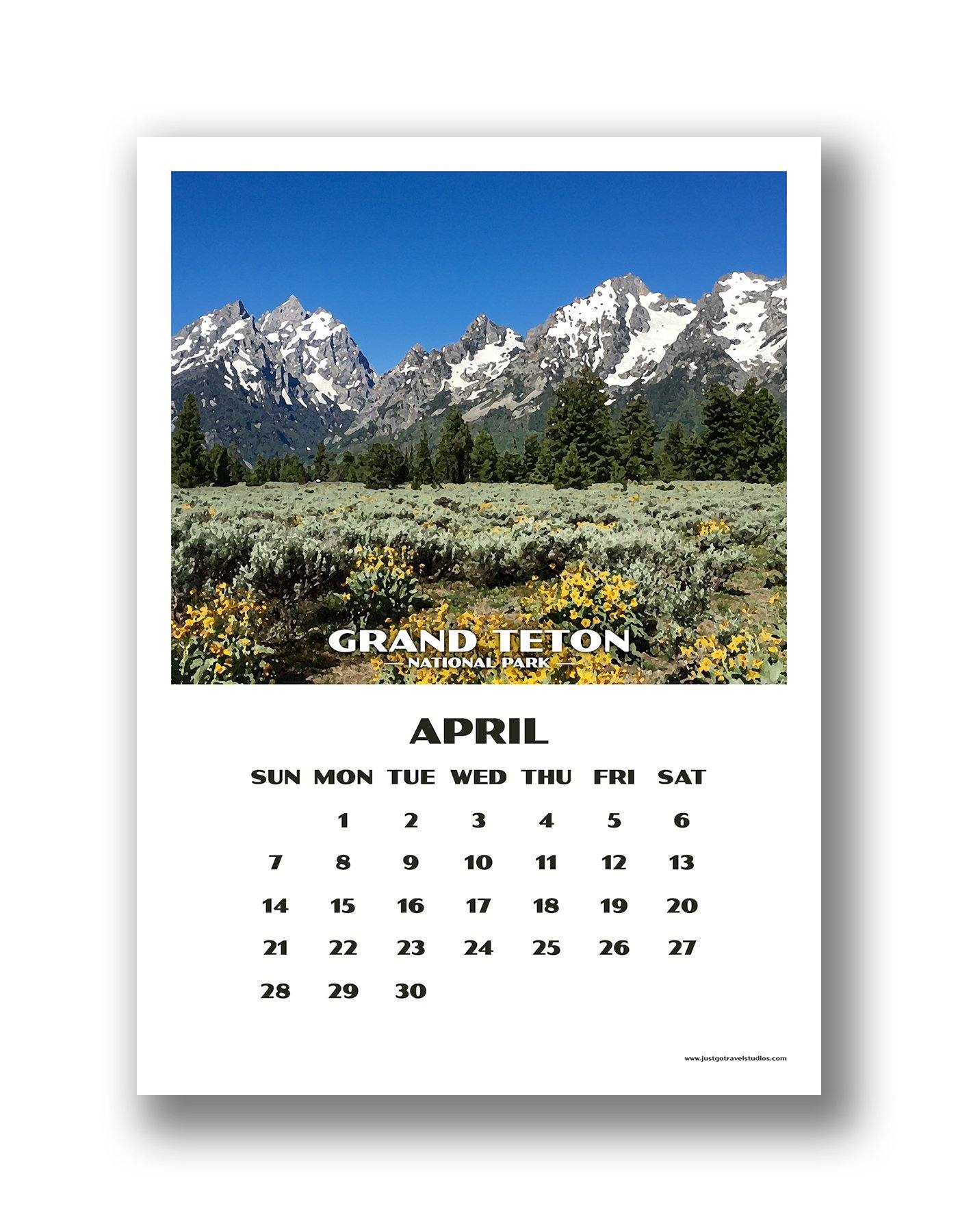 National Park Calendar (12 month) - 2019