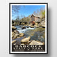 Babcock State Park Poster - WPA (Glade Creek Grist Mill)