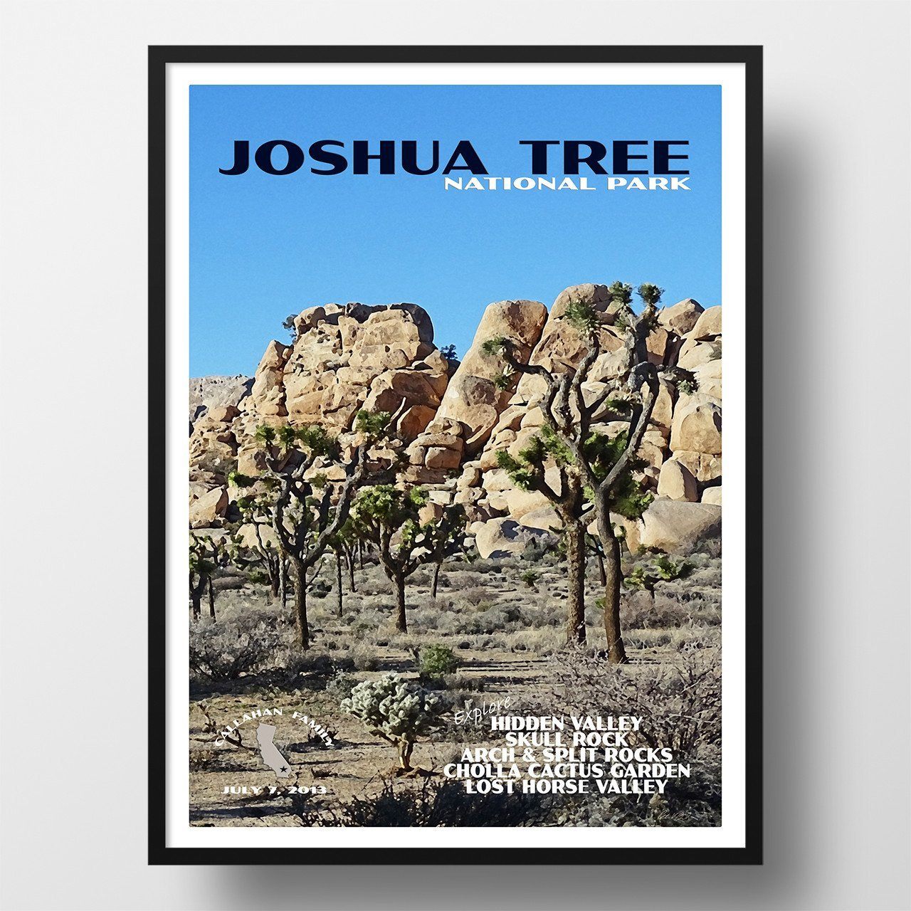 Joshua Tree National Park Poster-Joshua Tree (Personalized)