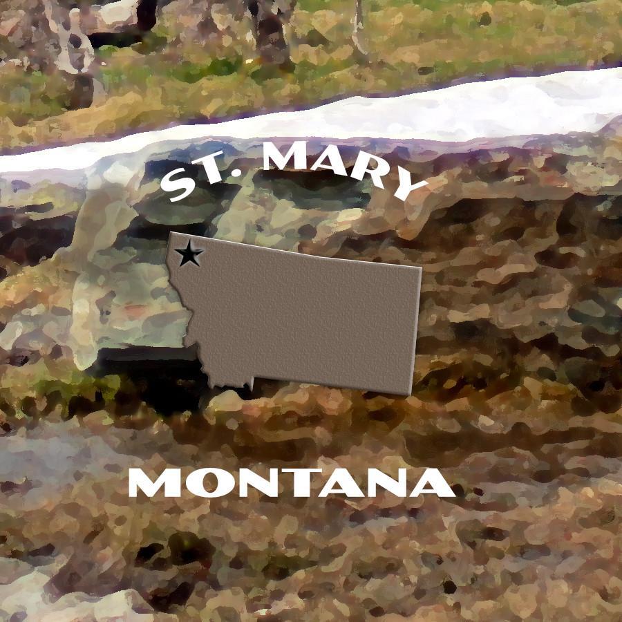 Glacier National Park Poster-Bearhat Mountain