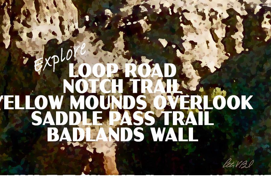 Badlands National Park Poster-Big Badlands Overlook (Personalized)