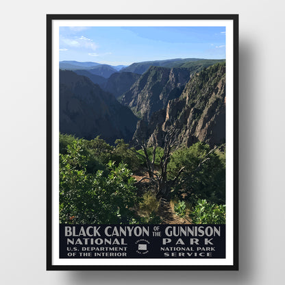 Black Canyon of the Gunnison National Park Poster, WPA Style