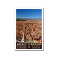 Bryce Canyon National Park Poster of the Amphiteater (WPA Style)