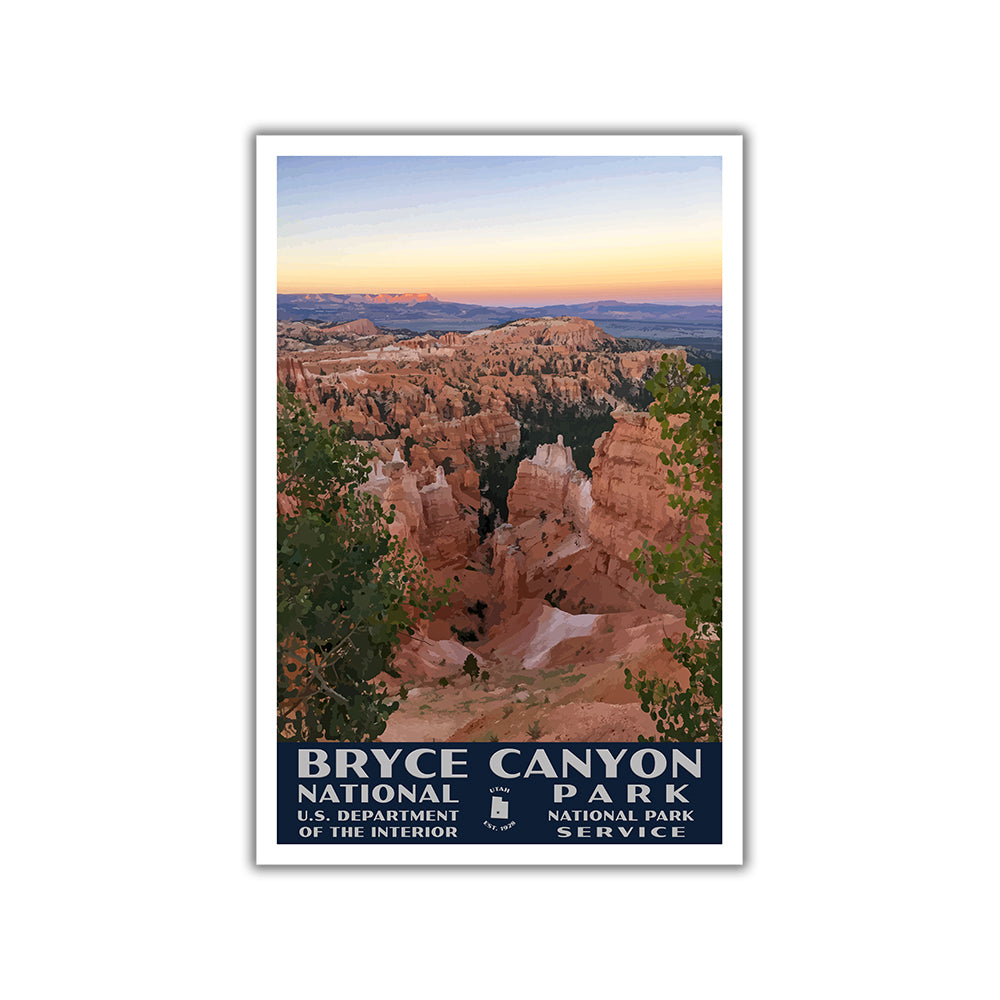 Bryce Canyon National Park Poster-WPA (Sunset Point)
