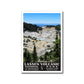 lassen volcanic national park poster wpa style