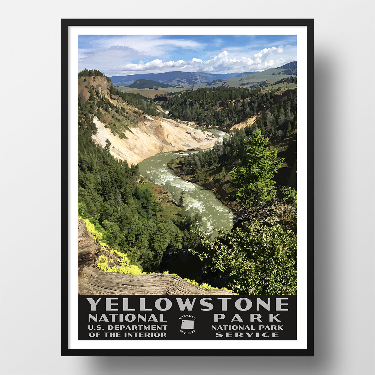 Calcite Springs WPA style poster