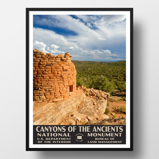Canyons of the Ancients National Monument Poster-WPA (Pueblo)