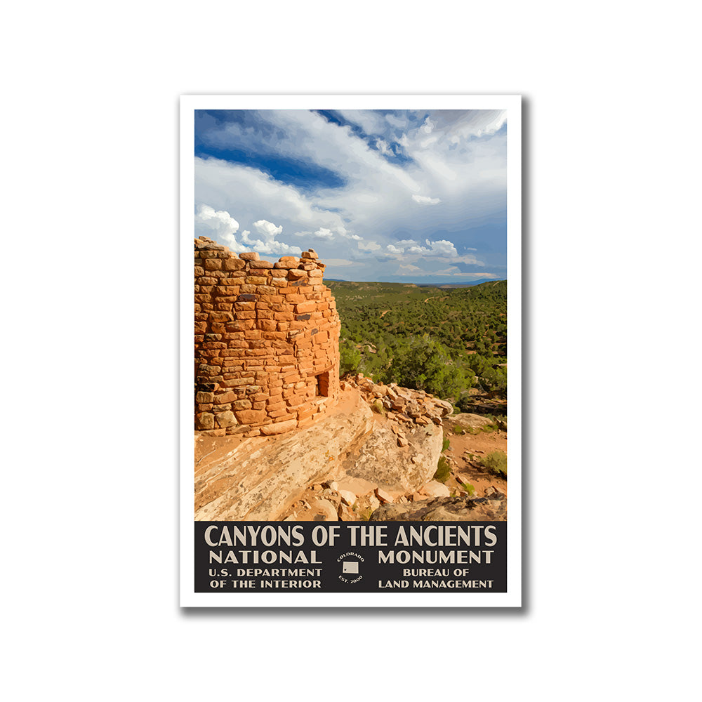 Canyons of the Ancients National Monument Poster-WPA (Pueblo)