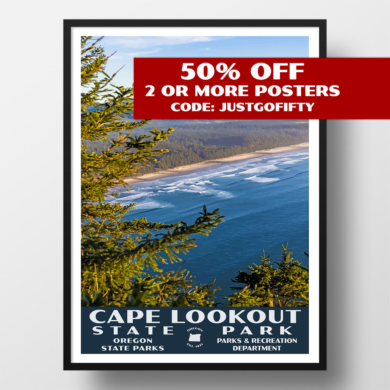 Cape Lookout State Park poster