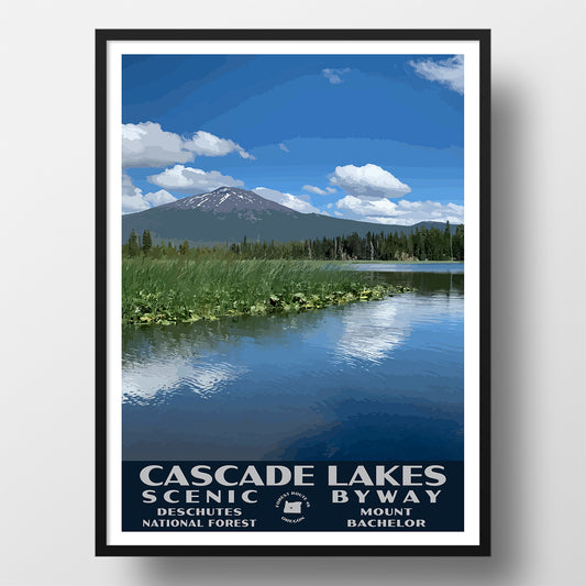 Deshutes National Forest Poster Cascade Lakes