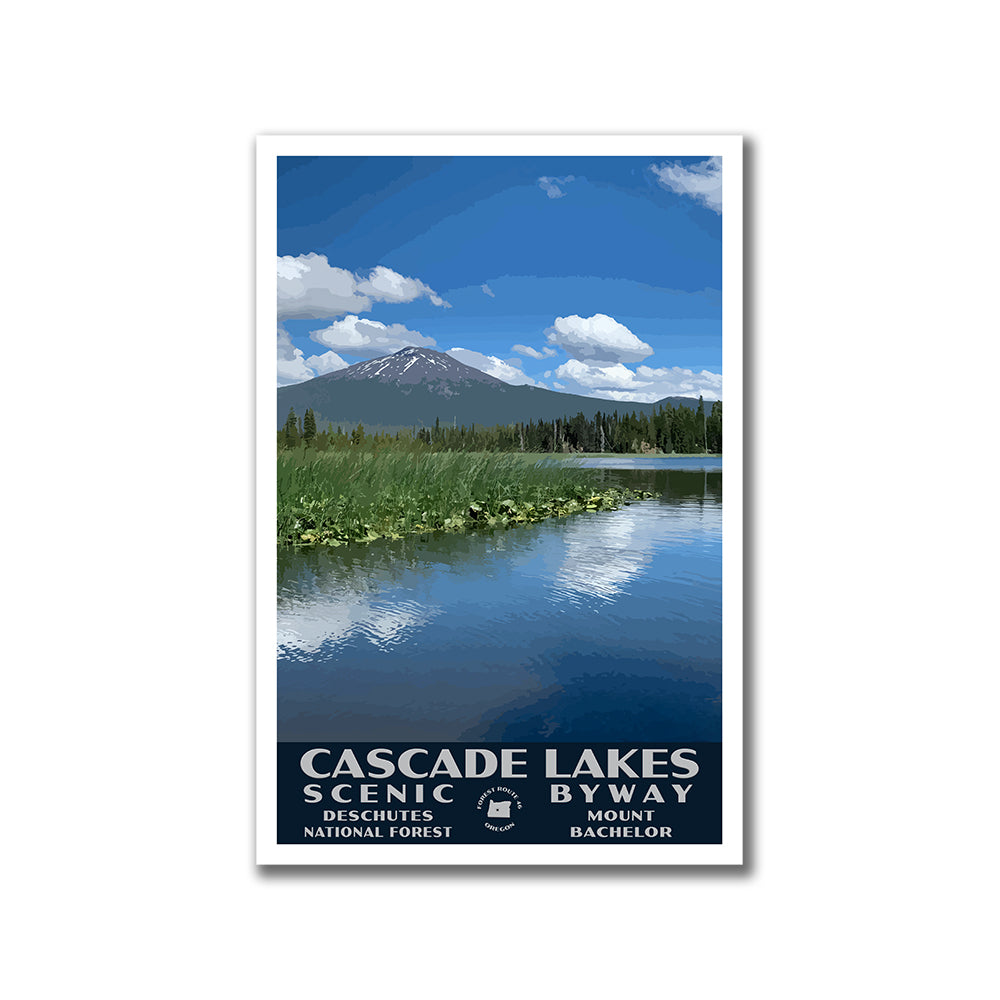 Deshutes National Forest Poster Cascade Lakes