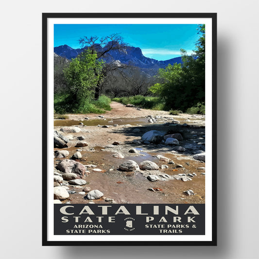 Catalina State Park Poster-WPA (Cargodera Canyon)
