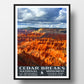 Cedar Breaks National Monument Poster-WPA (Cloudy Sky)
