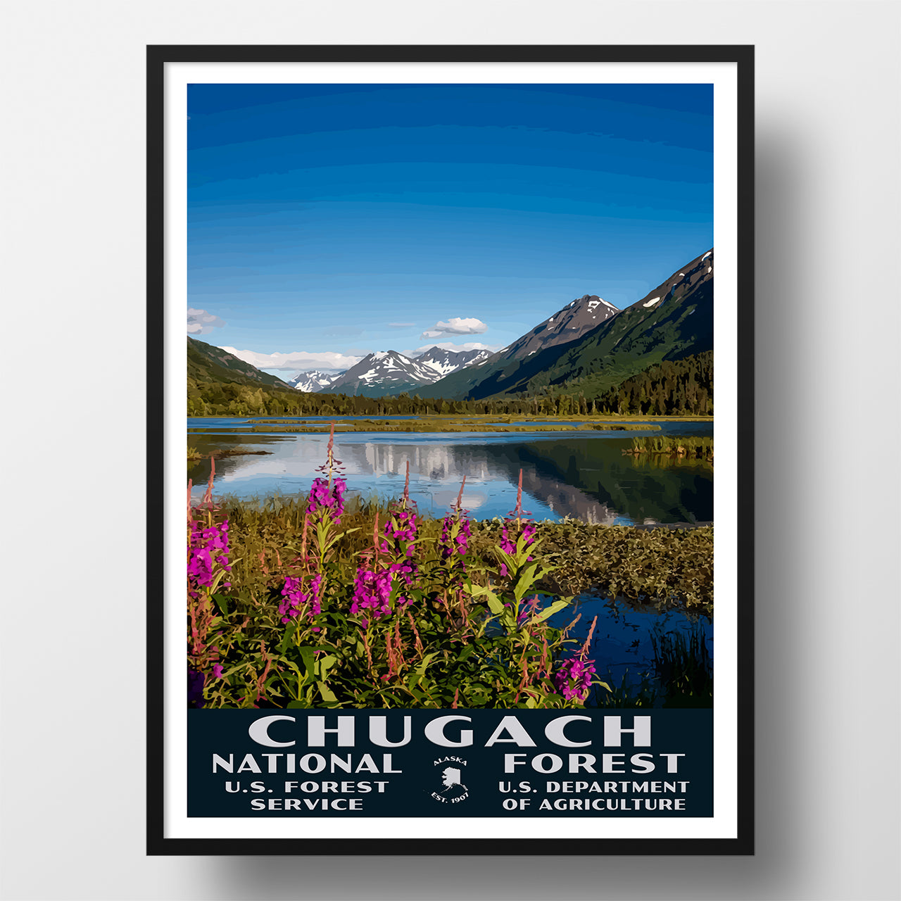 Chucach National Forest Poster