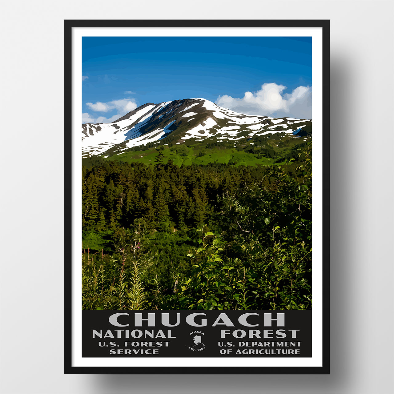 Chucach National Forest Poster