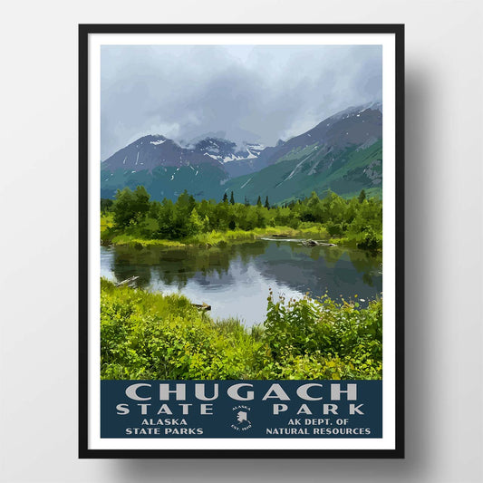 Chugach State Park Poster-WPA (Eagle River Nature Center)