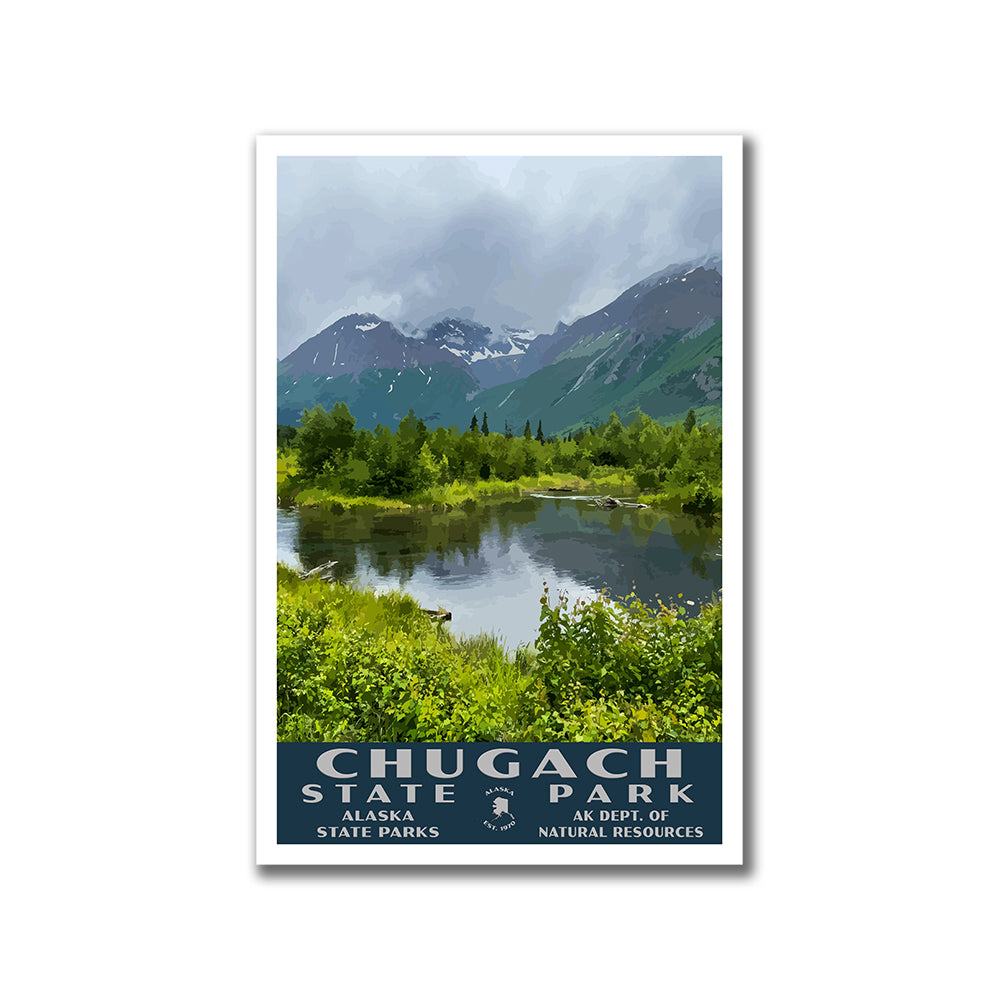 Chugach State Park Poster-WPA (Eagle River Nature Center)