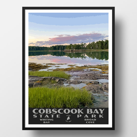 Cobscook Bay State Park Poster - WPA (Broad Cove)