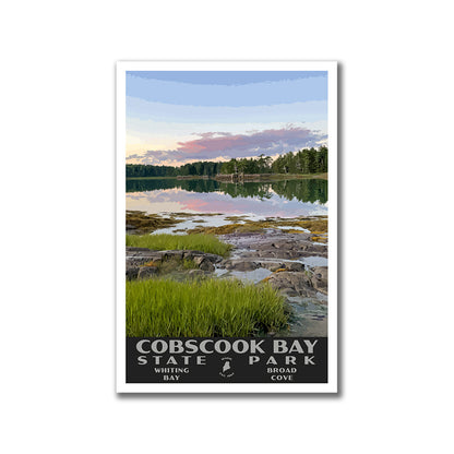 Cobscook Bay State Park Poster - WPA (Broad Cove)