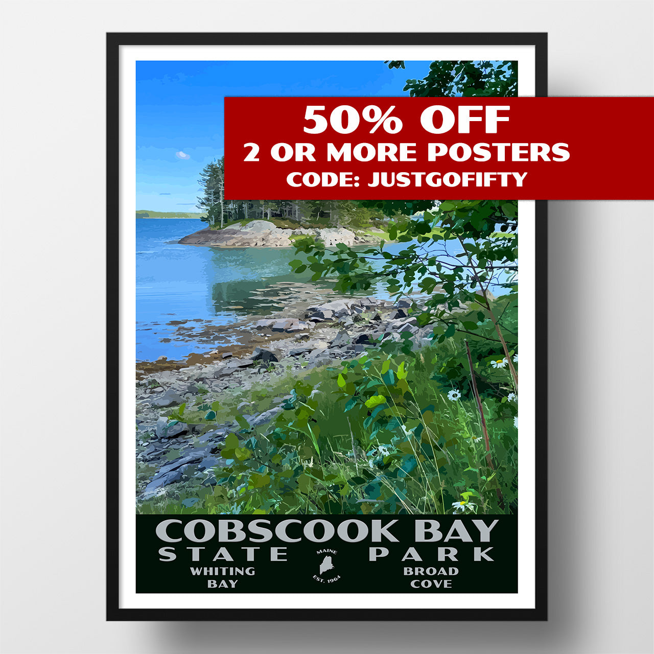 cobscook bay state park poster