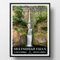 Columbia River Gorge National Scenic Area Poster - WPA (Multnomah Falls) - OPF