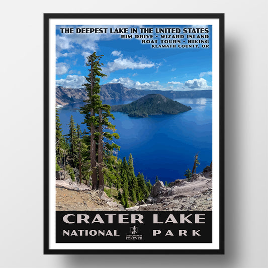 Crater Lake National Park Poster - WPA (Crater Lake) - OPF