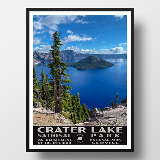 Crater Lake National Park Poster-WPA (Crater Lake)