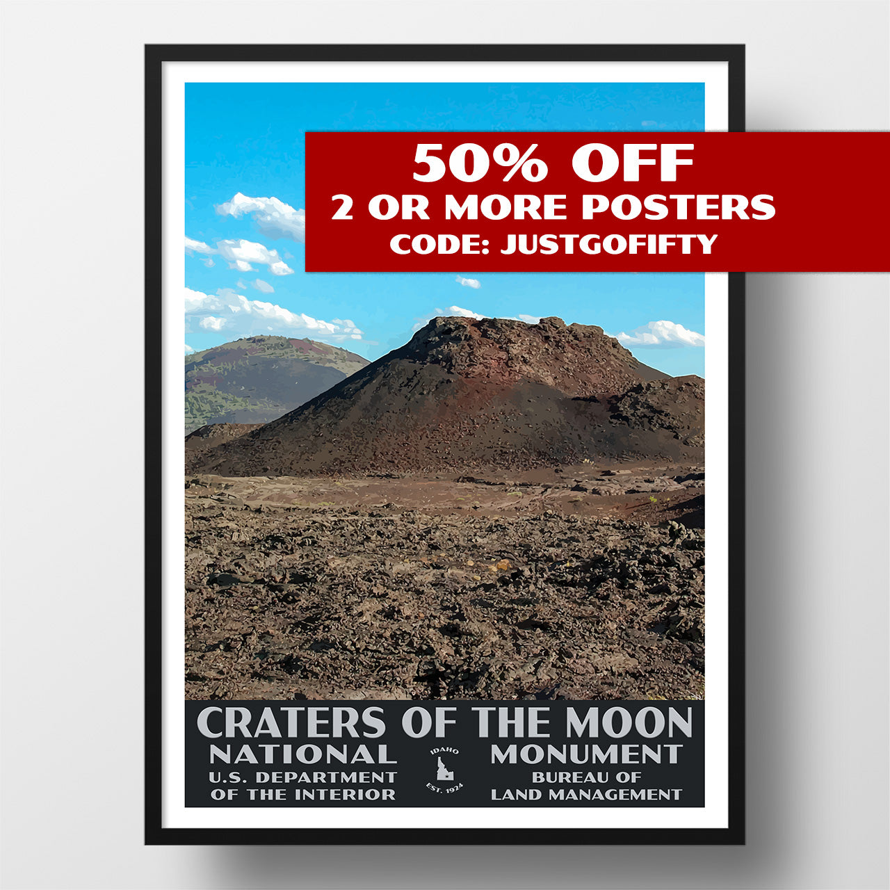 Craters of the Moon National Monument poster