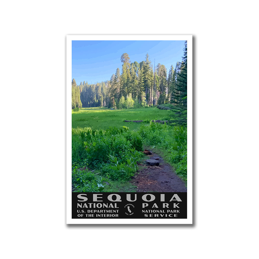 Sequoia National Park Poster-WPA (Crescent Meadow)