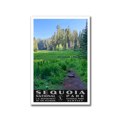 Sequoia National Park Poster-WPA (Crescent Meadow)