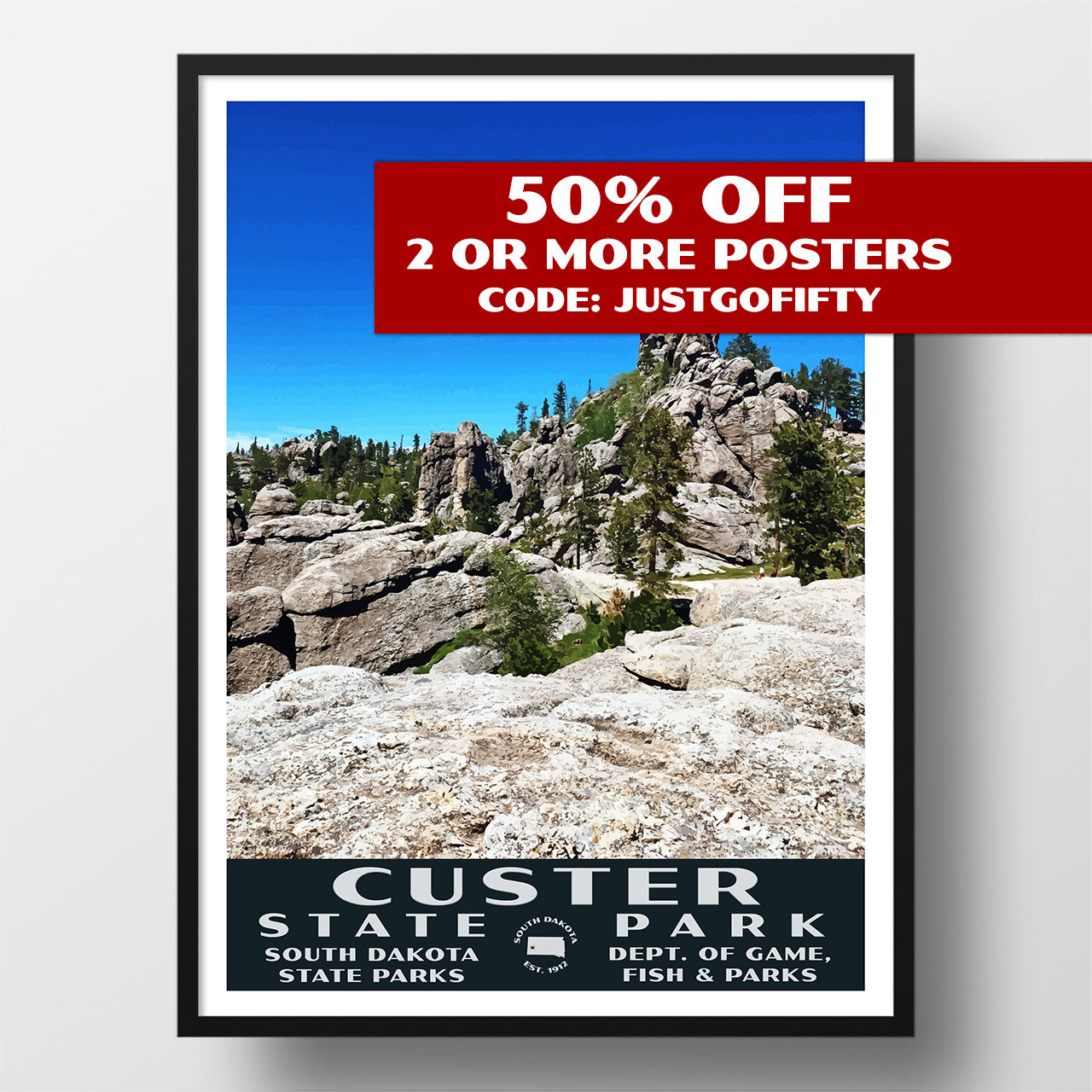 custer state park poster