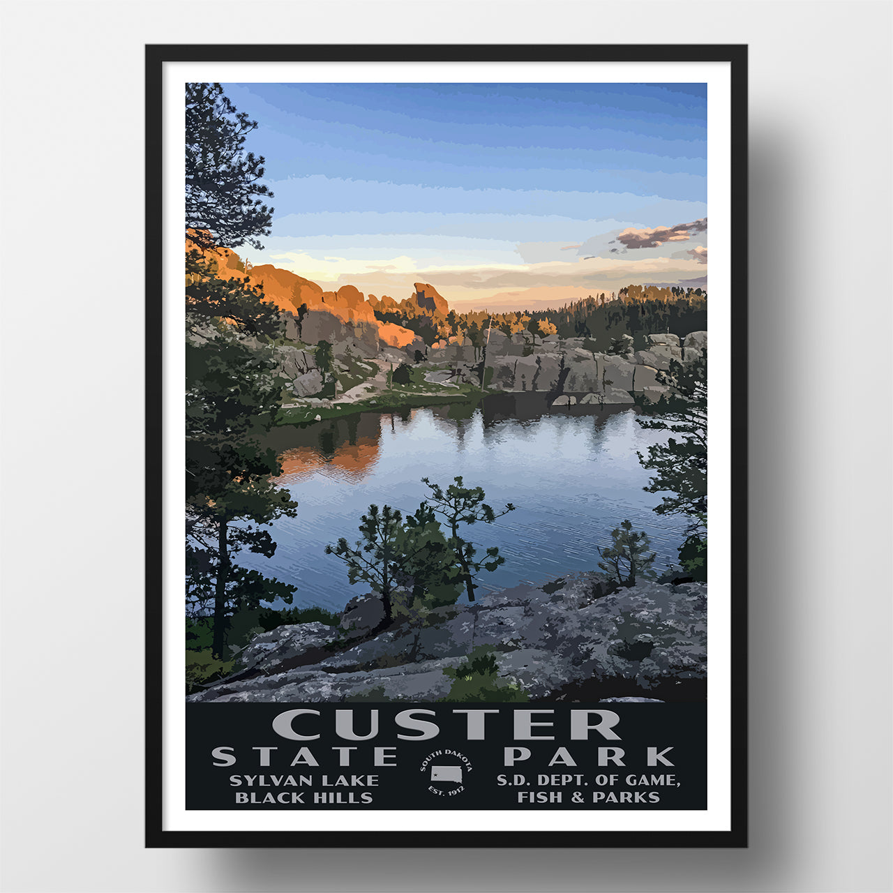 Custer State Park WPA Poster