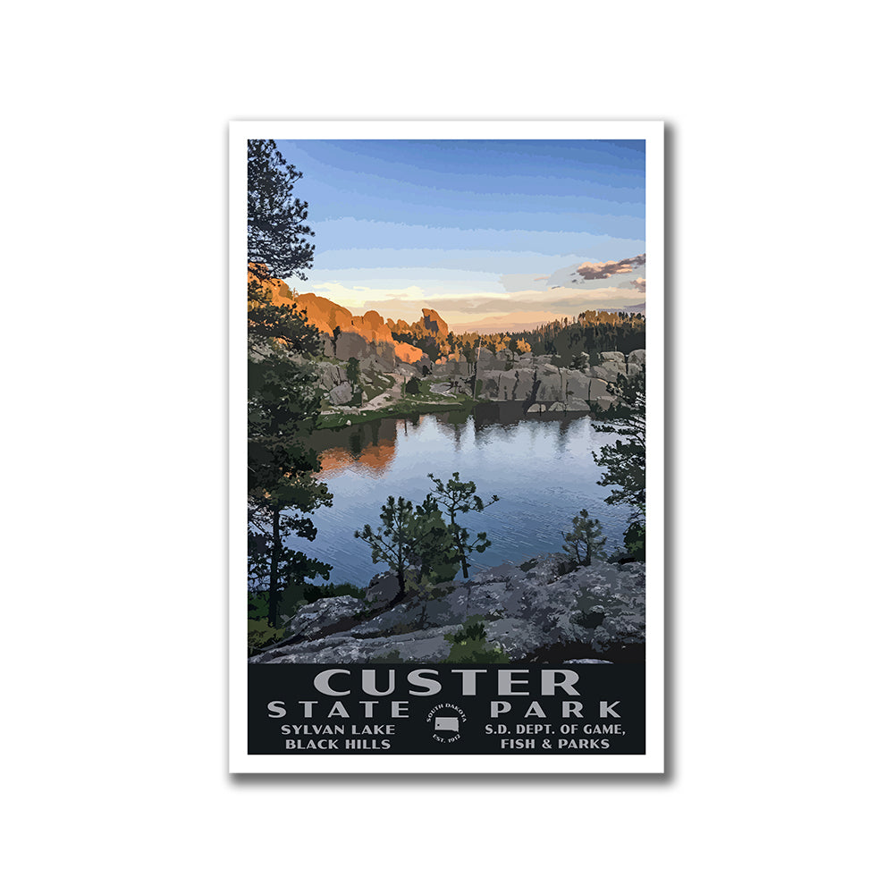 Custer State Park WPA Poster