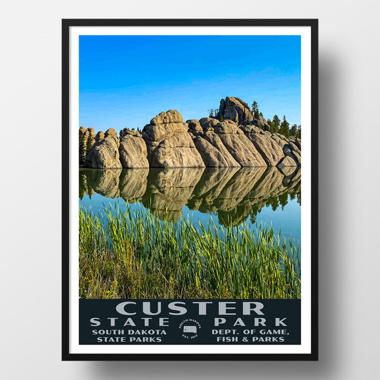 Custer State Park Poster-WPA (Sylvan Lake in Daylight)