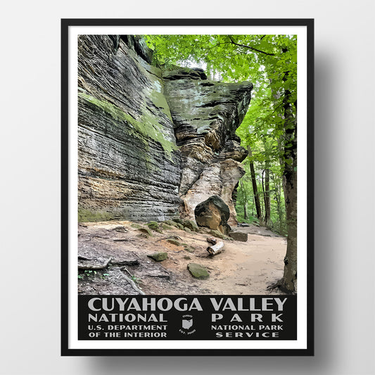 Cuyahoga Valley National Park Poster-WPA (Ledges Trail)