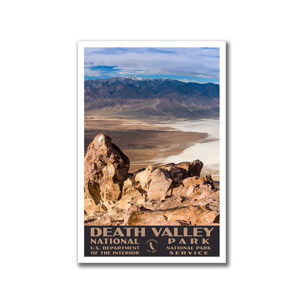 Death Valley National Park Poster Dantes View