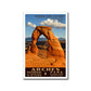 Arches National Park Poster, WPA Style, Delicate Arch