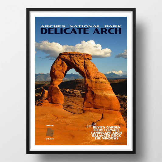 Arches National Park Poster-Delicate Arch