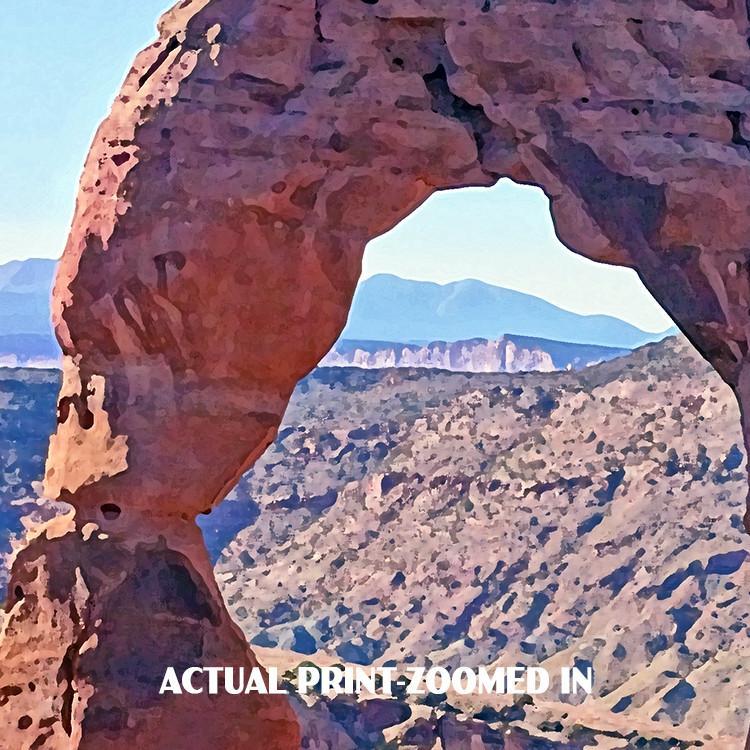 Arches National Park Poster-Delicate Arch in the Morning (Personalized)