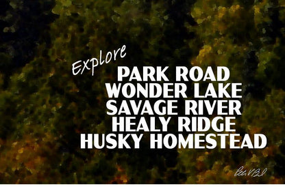 Denali National Park Poster-Denali