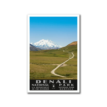 Denali National Park Poster-WPA (Denali Road 2)