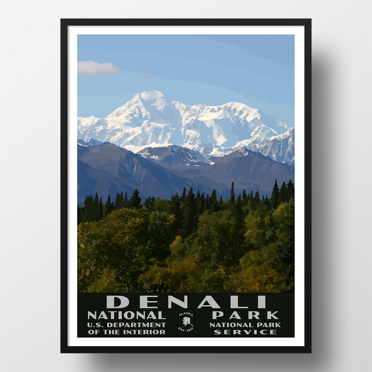 Denali national park and preserve poster wpa